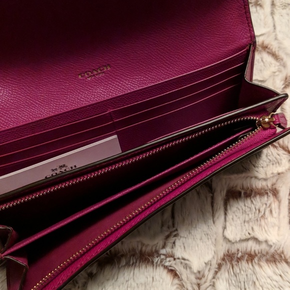 Coach Large Purse & Matching Wallet • Fuschia - Picture 7 of 8